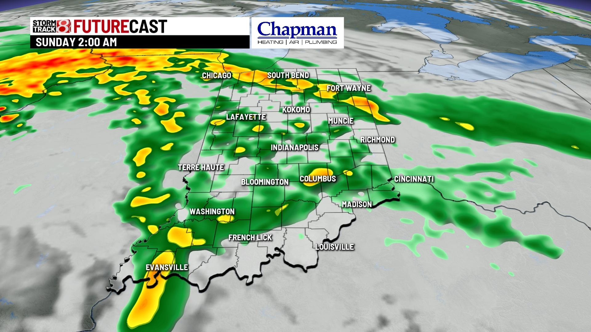 Rain and storm chances this weekend - Indianapolis News | Indiana ...