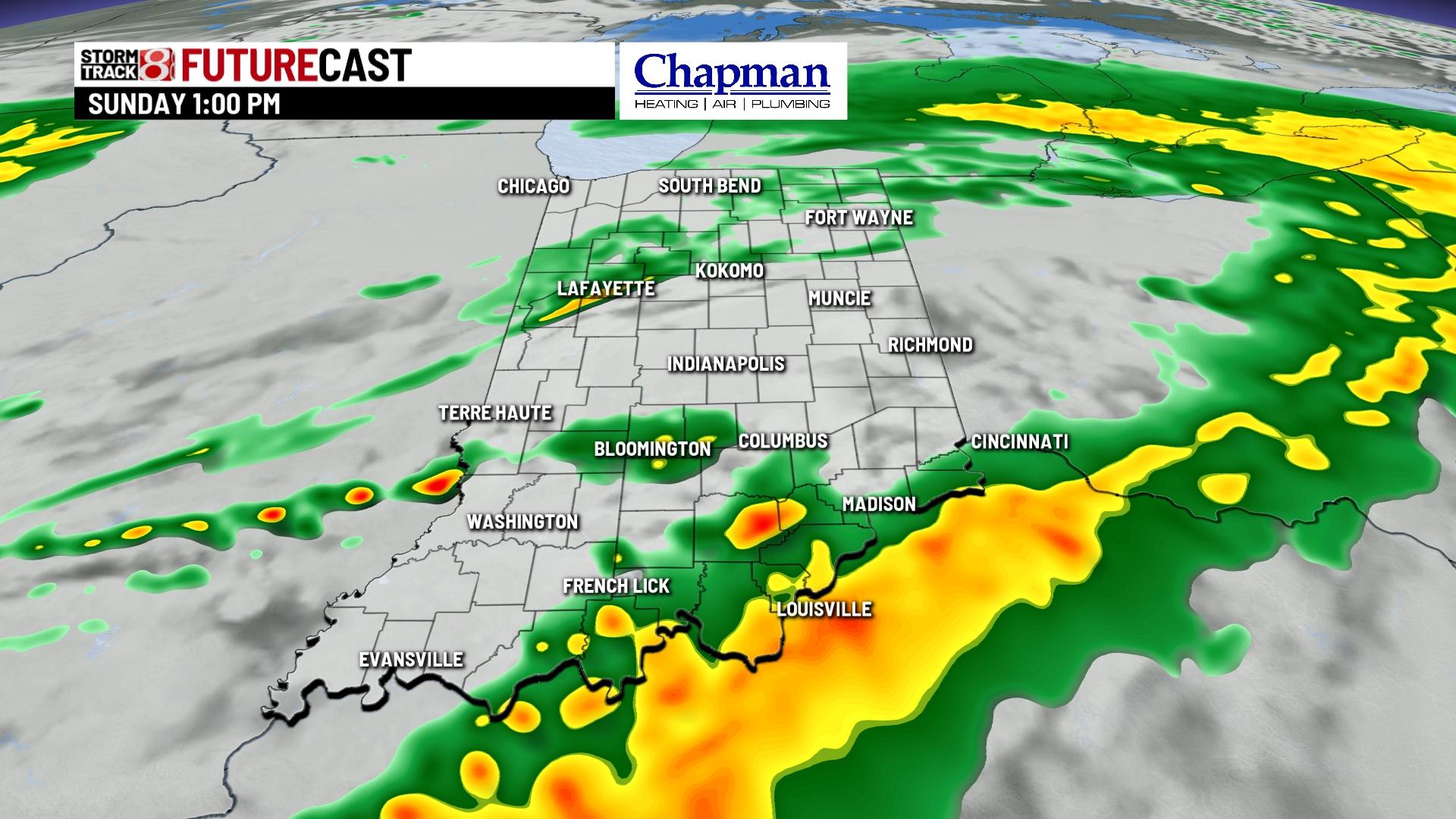 Rain and storm chances this weekend - Indianapolis News | Indiana ...