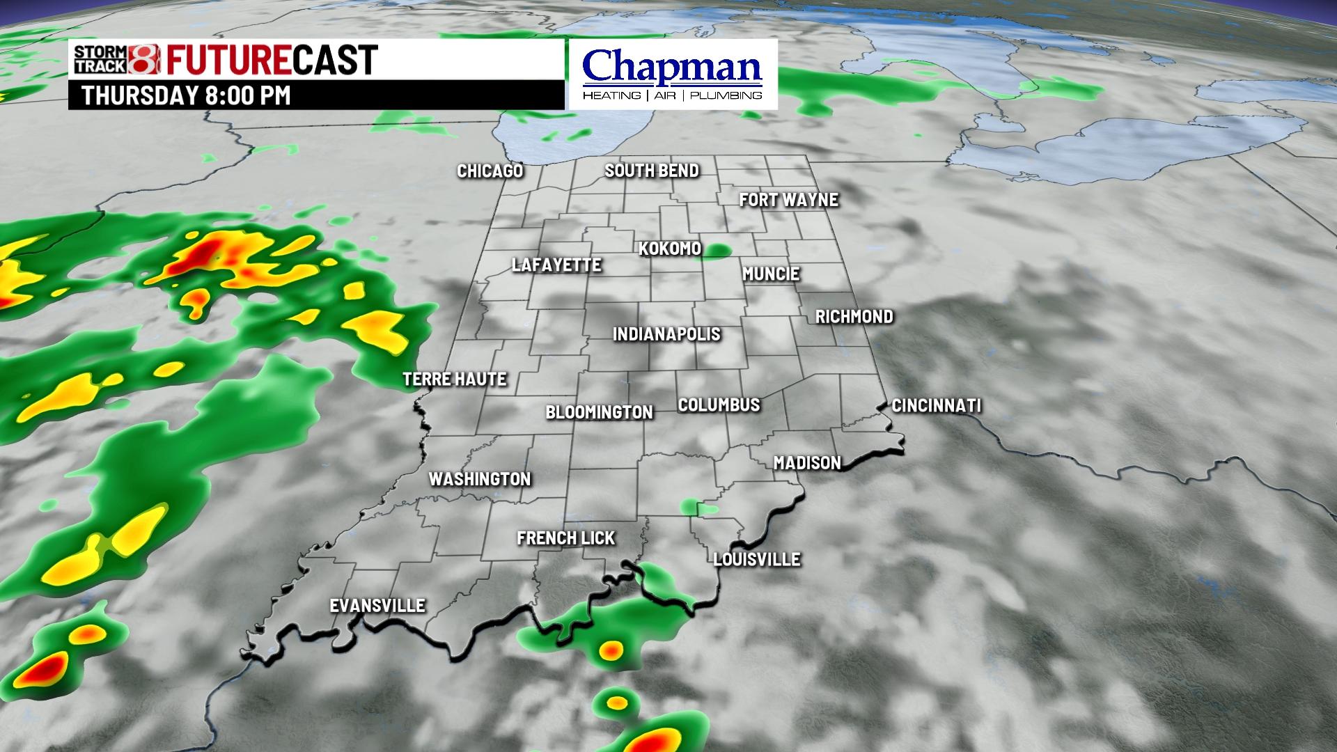 Tracking Wednesday's rain and storms - Indianapolis News | Indiana ...