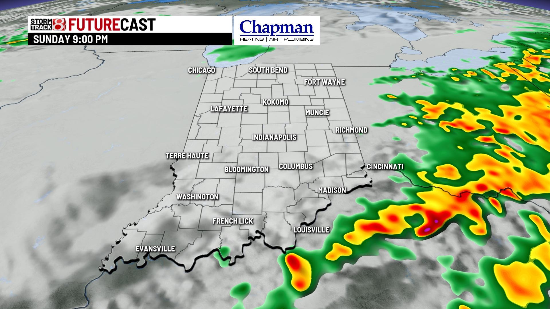 Rain and storm chances this weekend - Indianapolis News | Indiana ...