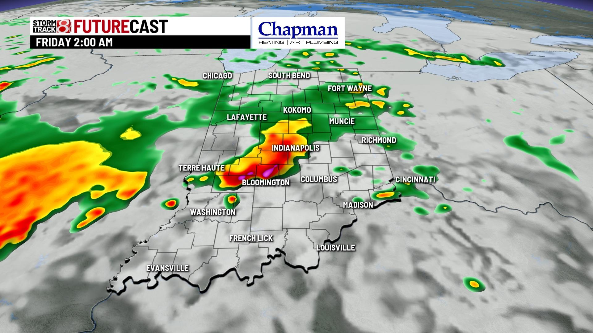 Tracking Wednesday's rain and storms - Indianapolis News | Indiana ...