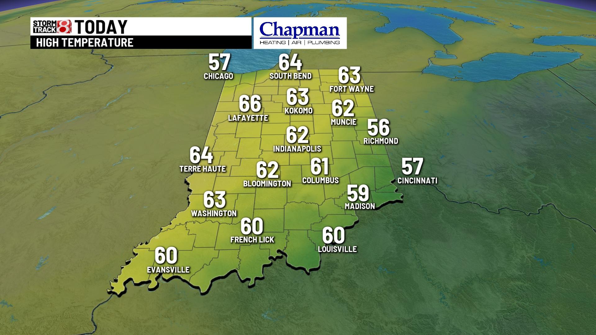 Cool and cloudy start to the weekend - Indianapolis News | Indiana ...