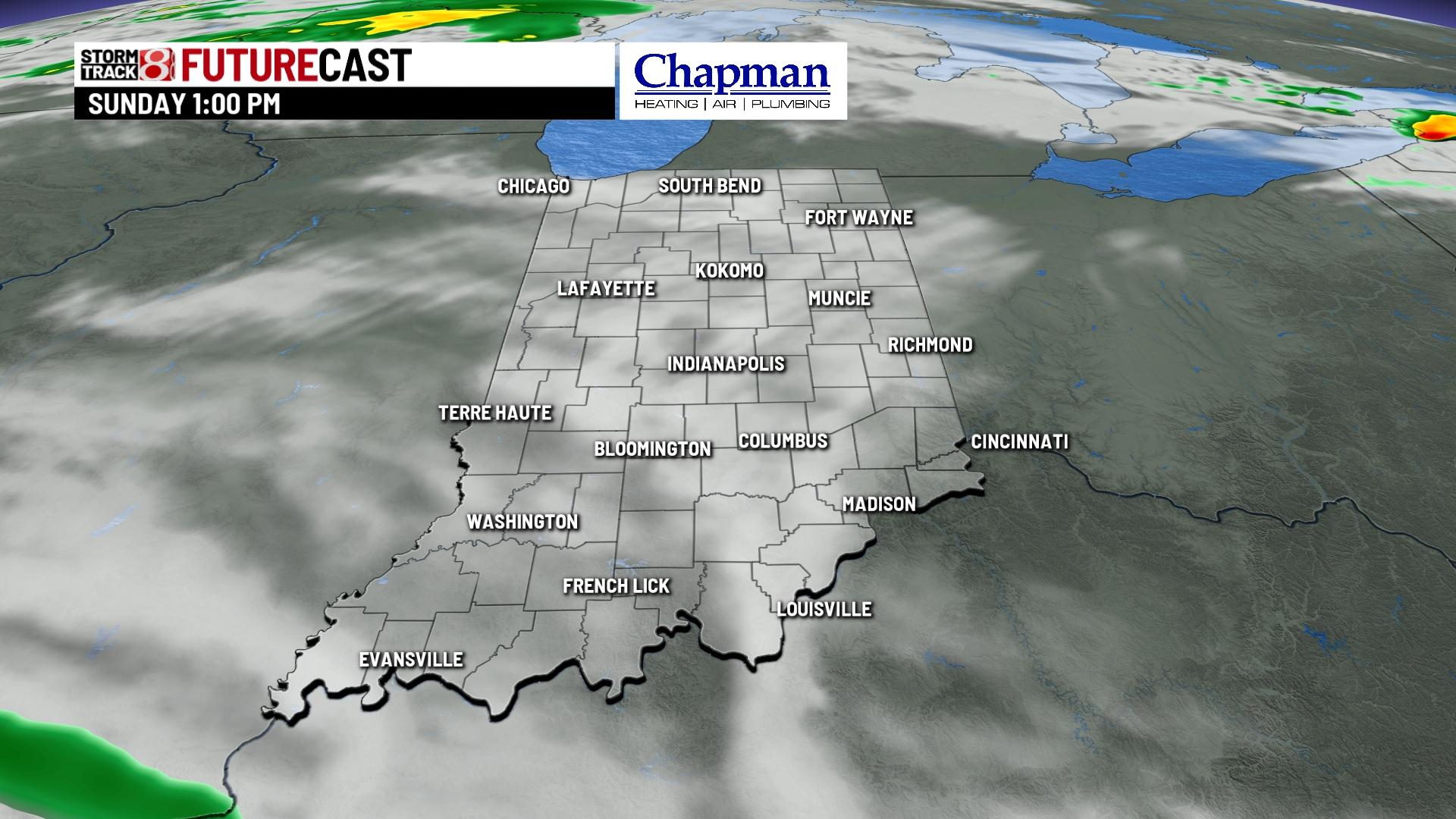 Sunny Saturday; warmer Sunday - Indianapolis News | Indiana Weather ...