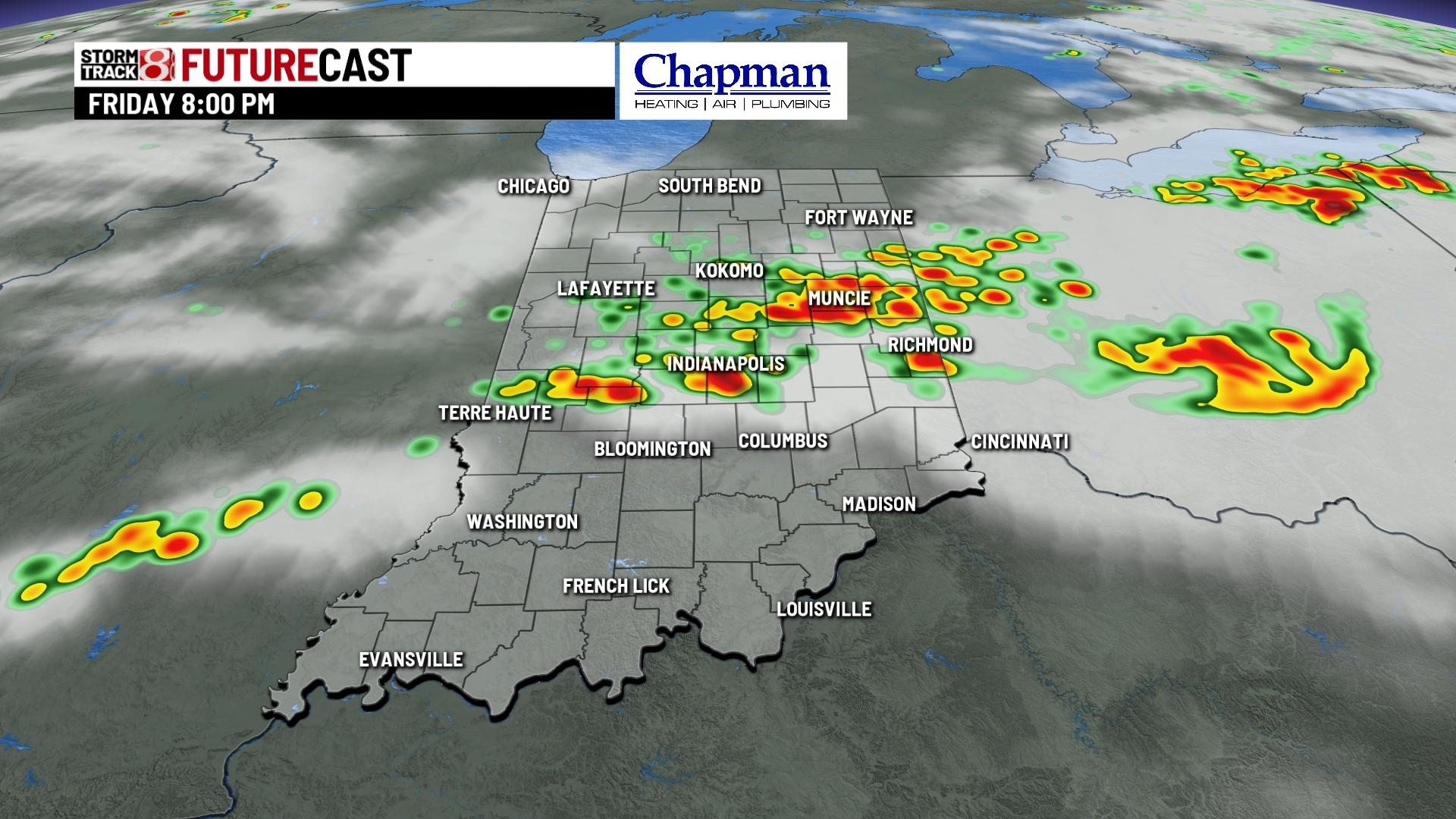 Tracking Friday night's rain and storms - Indianapolis News | Indiana ...