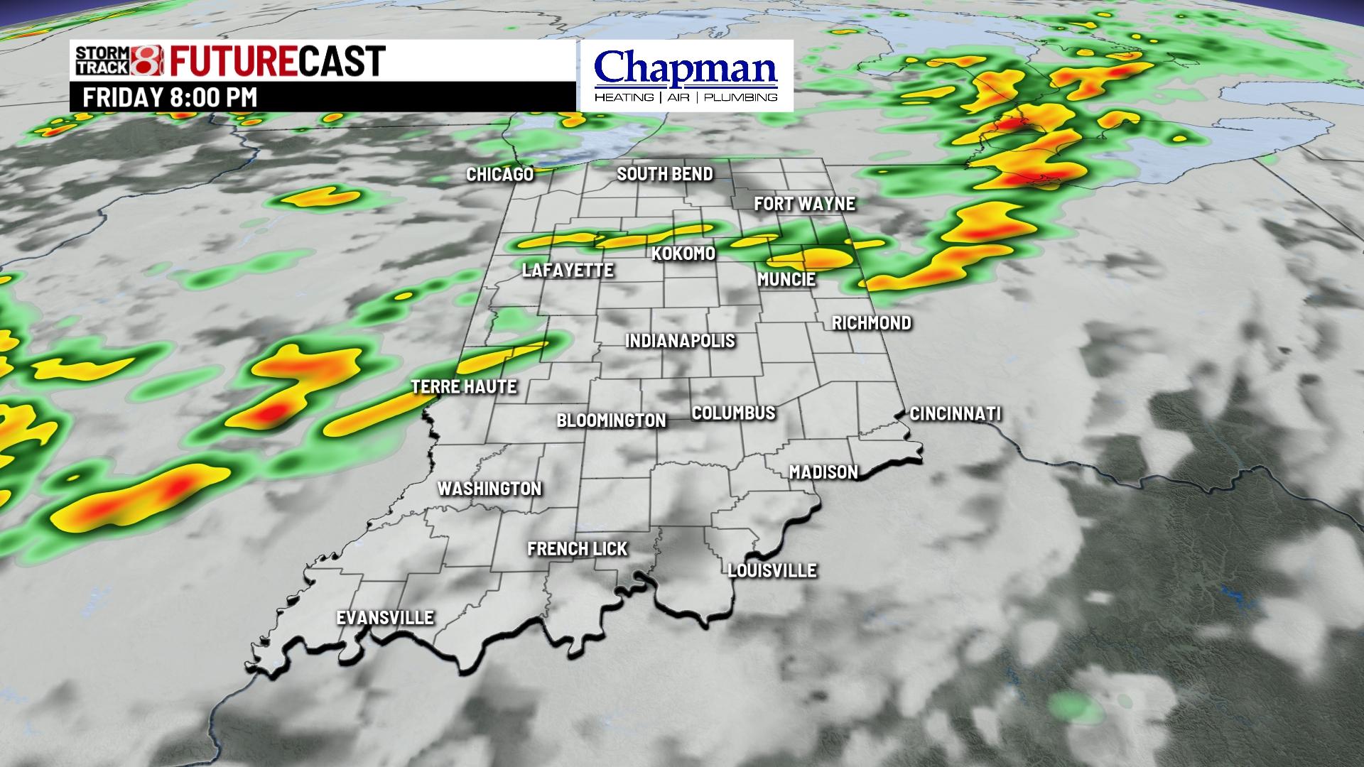 Hot and humid weekend with rain chances - Indianapolis News | Indiana ...