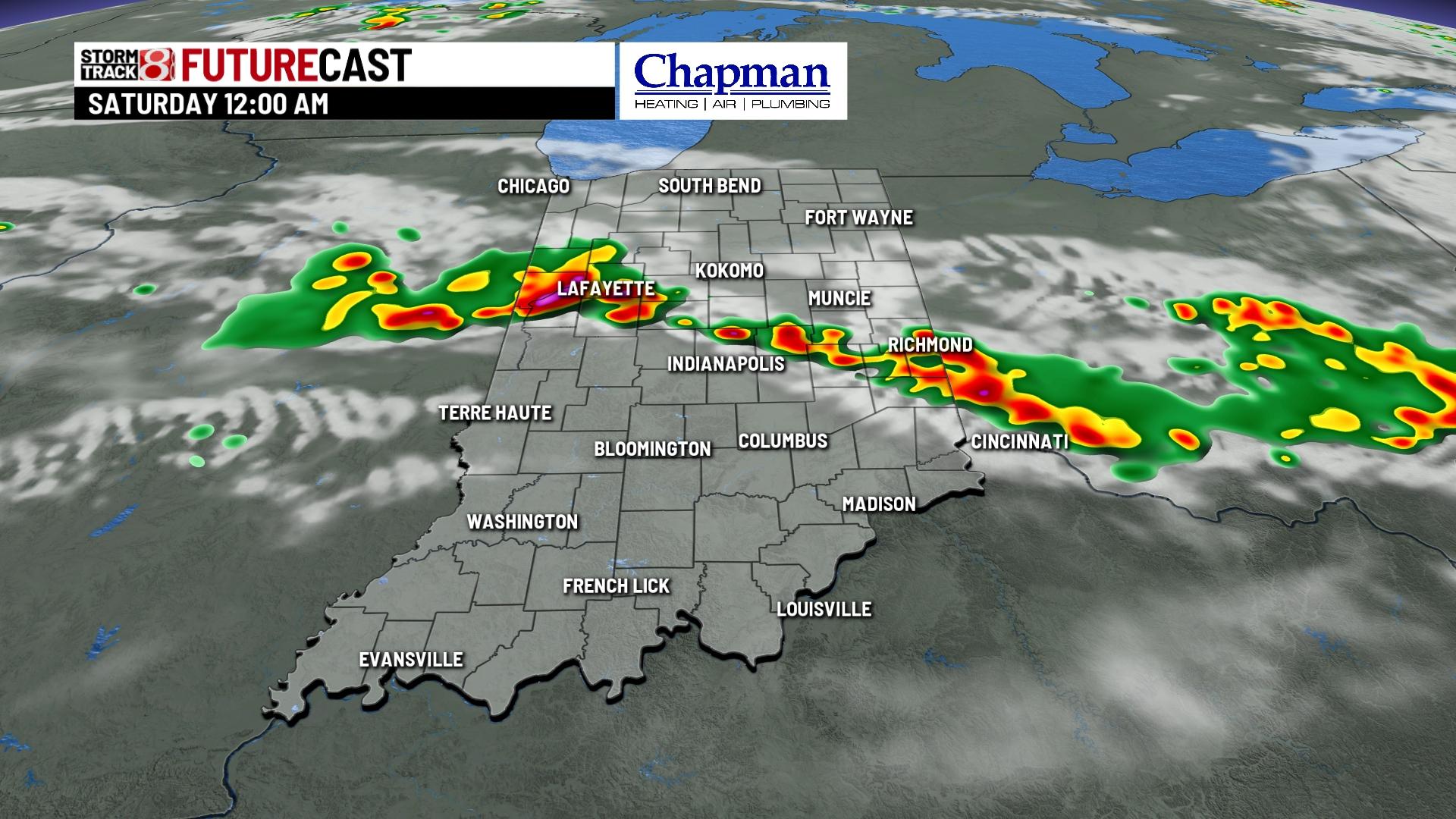 Tracking Friday night's rain and storms - Indianapolis News | Indiana ...