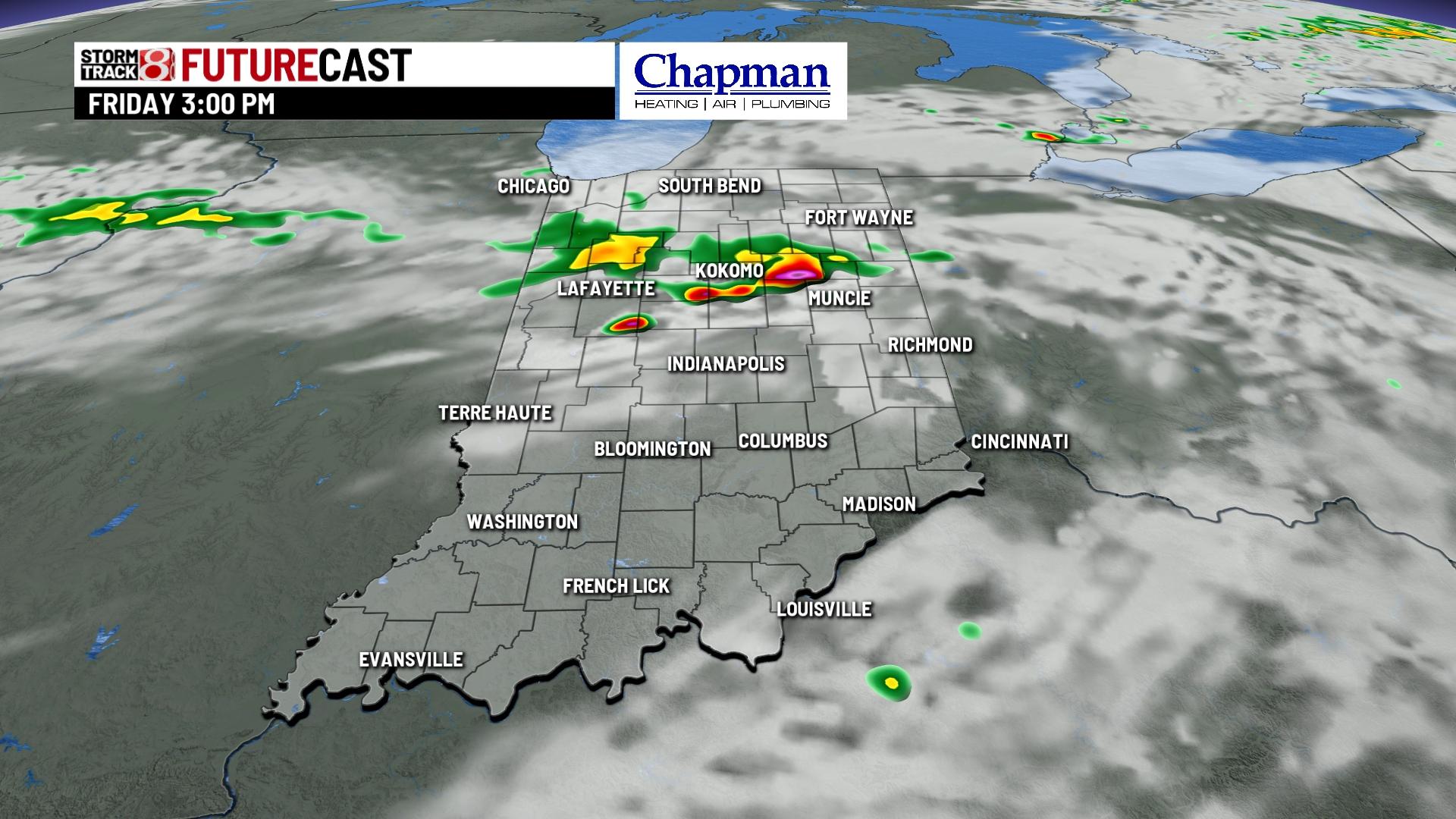 Tracking Friday's rain and storms - Indianapolis News | Indiana Weather ...