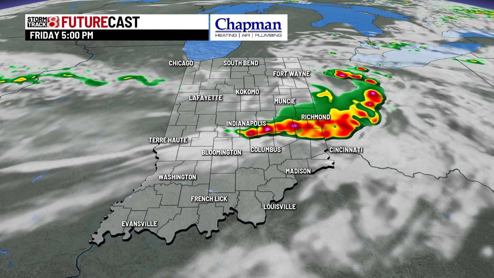 Tracking Friday's rain and storms - Indianapolis News | Indiana Weather ...