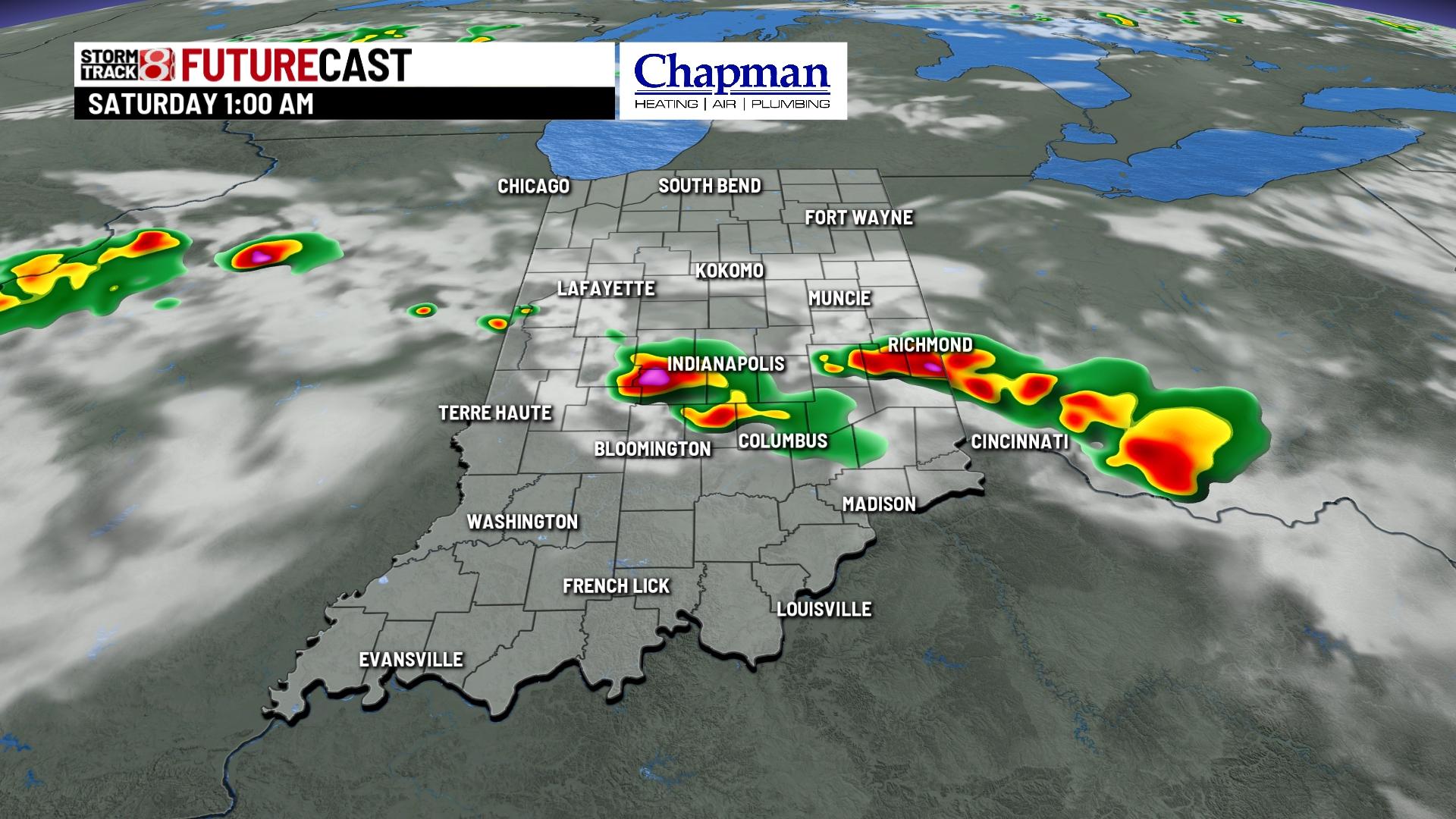 Tracking Friday's rain and storms - Indianapolis News | Indiana Weather ...