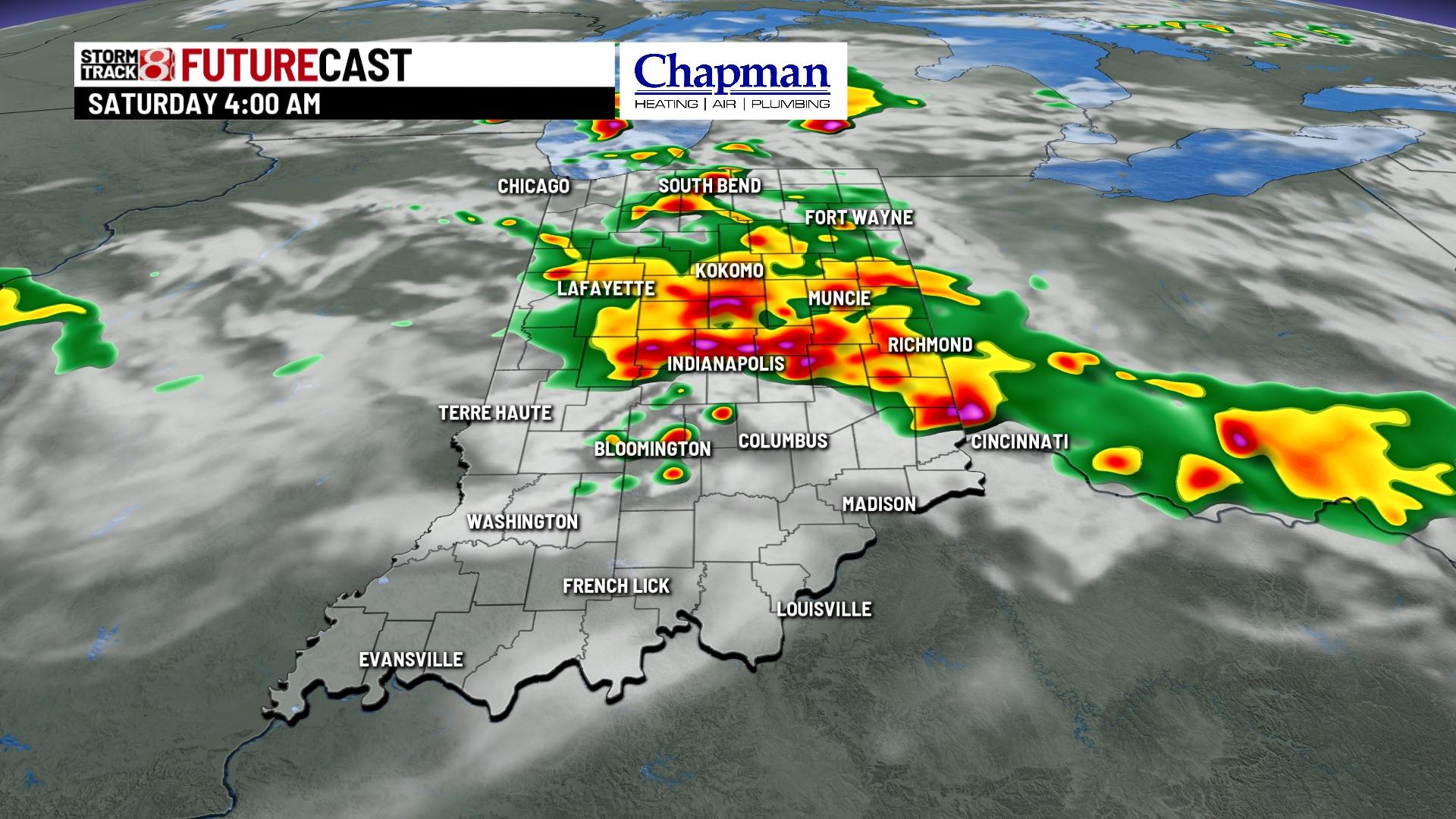 Tracking Friday's rain and storms - Indianapolis News | Indiana Weather ...