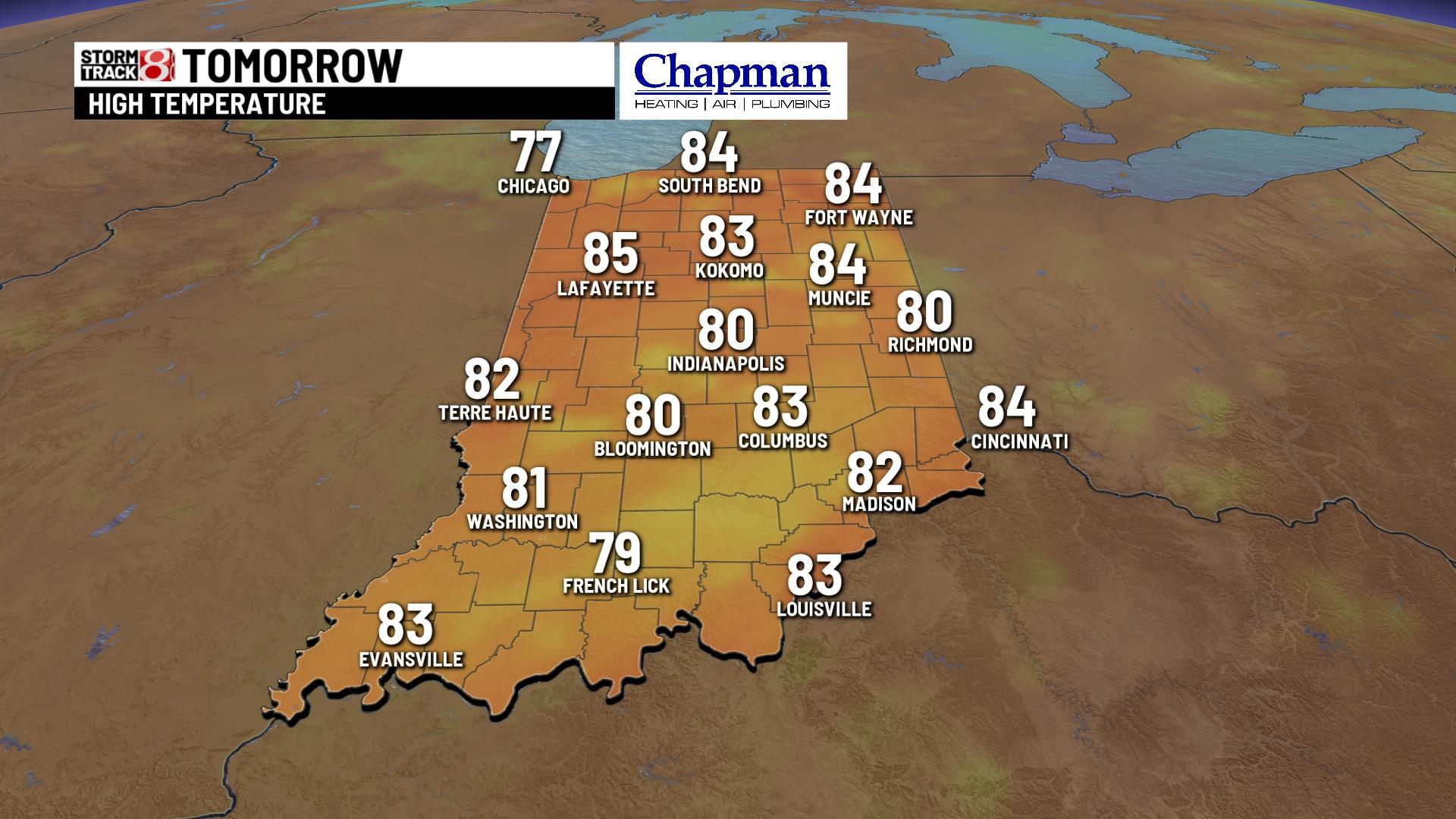 Active and humid week ahead - Indianapolis News | Indiana Weather ...