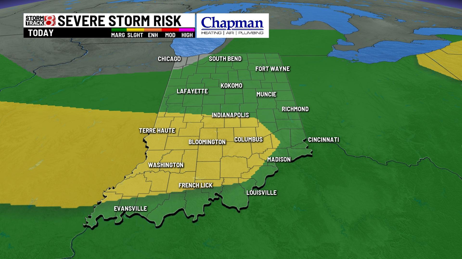 Heavy rain and storms Saturday - Indianapolis News | Indiana Weather ...