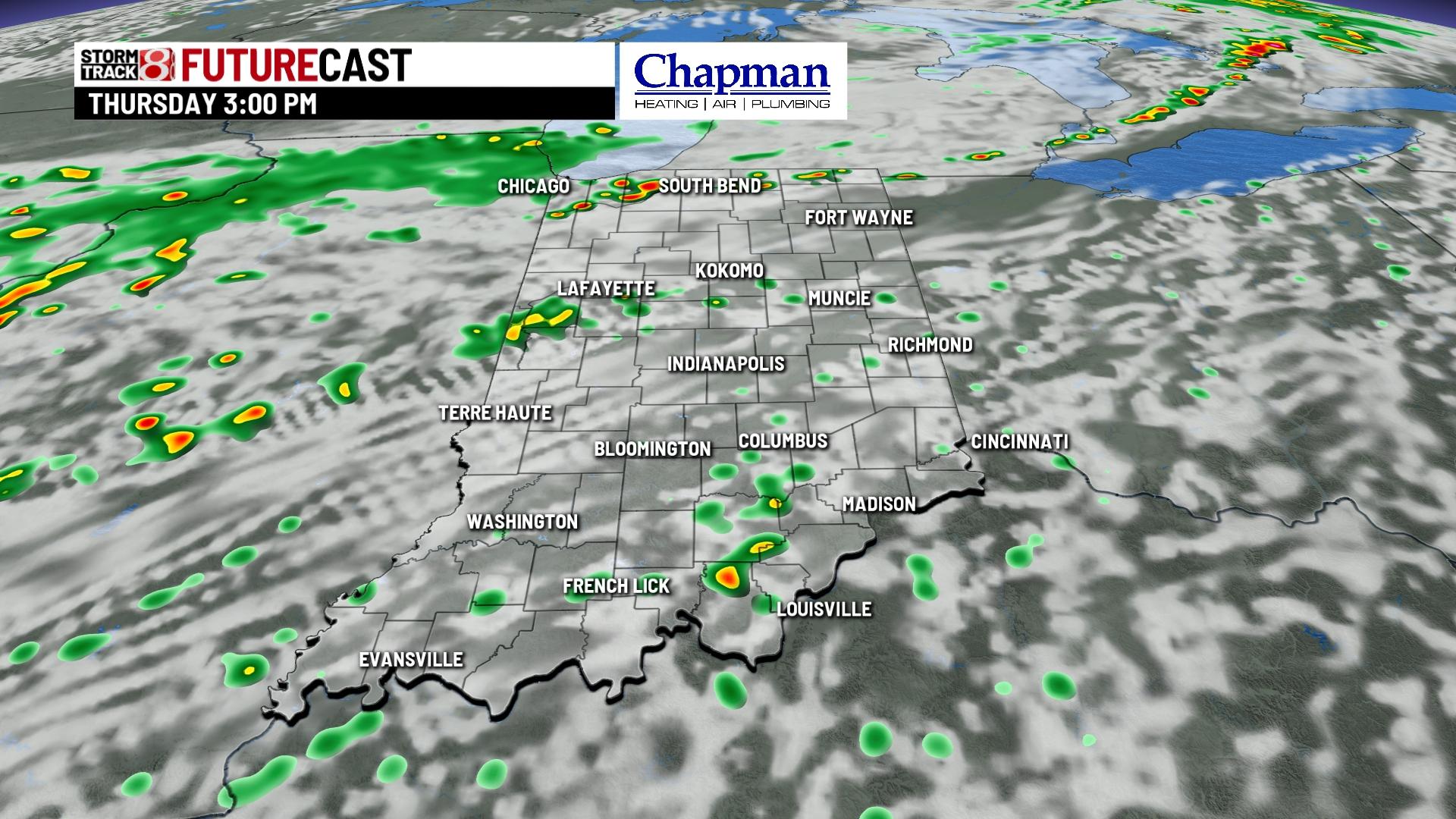 More rain and storm chances on the way - Indianapolis News | Indiana ...