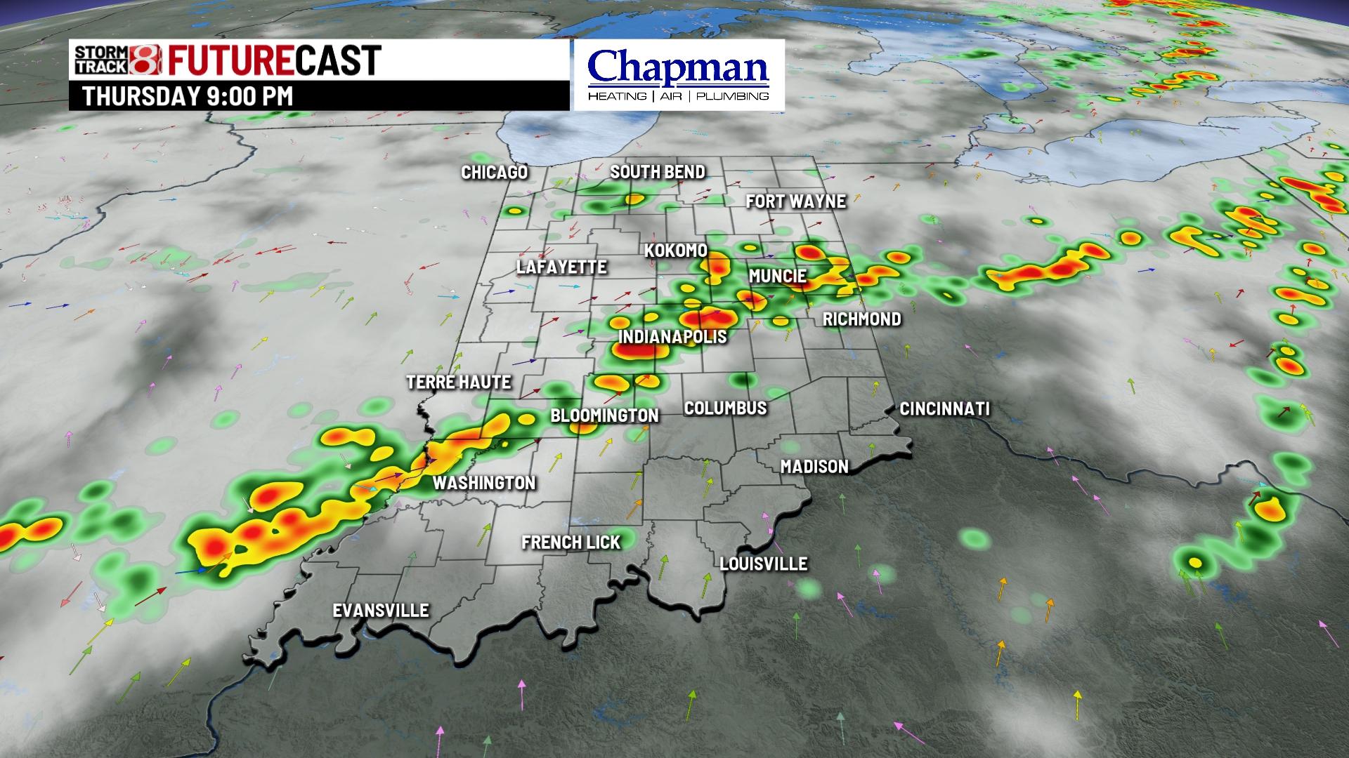 Hot and humid day with rain chances returning - Indianapolis News ...