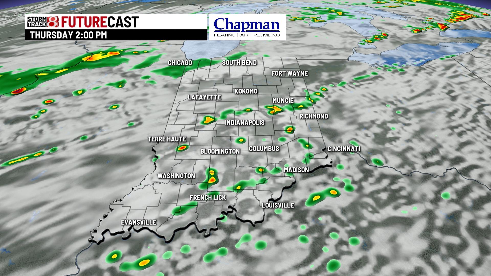 Mainly dry and warmer Wednesday - Indianapolis News | Indiana Weather ...