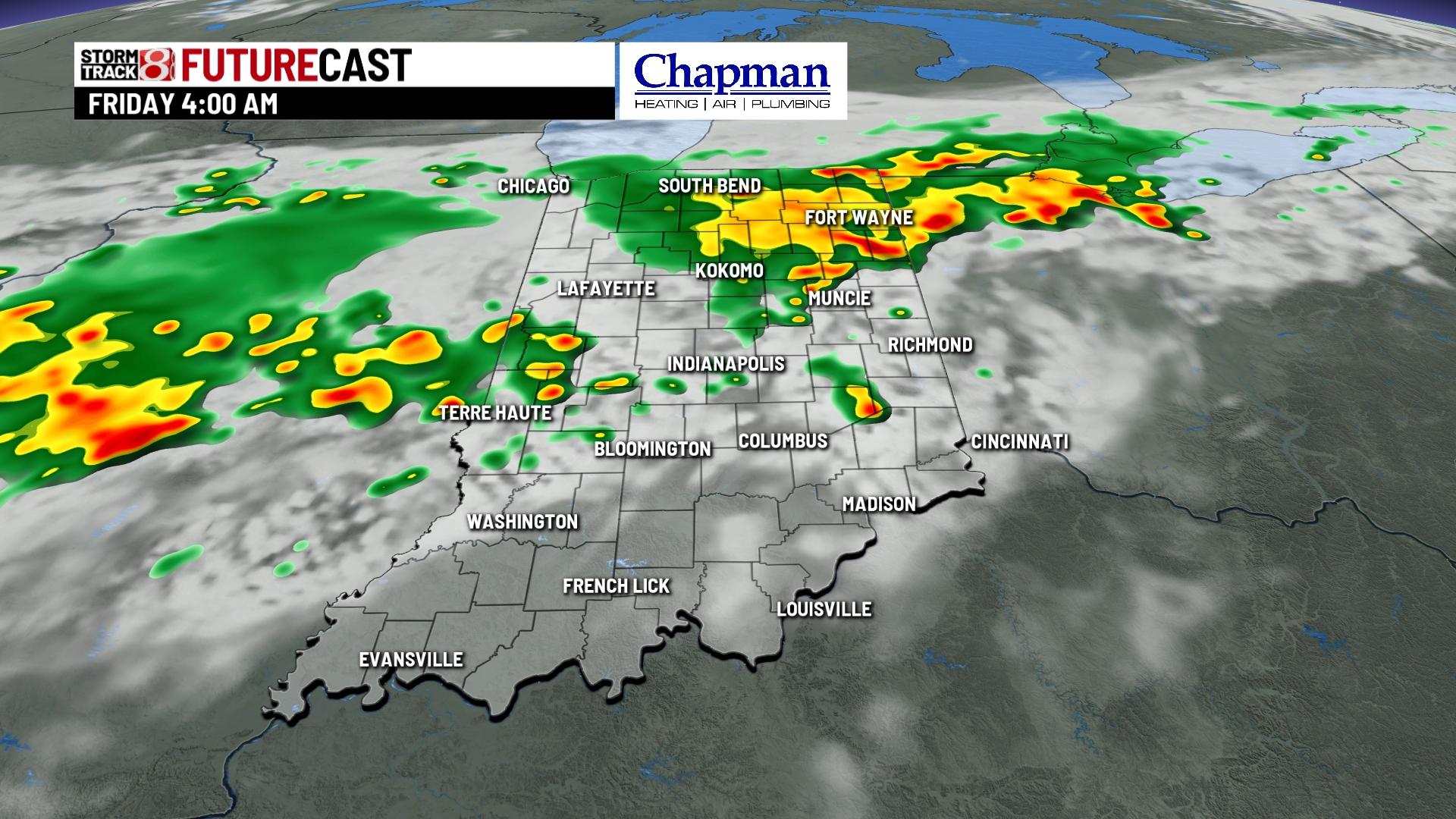 More rain and storm chances on the way - Indianapolis News | Indiana ...