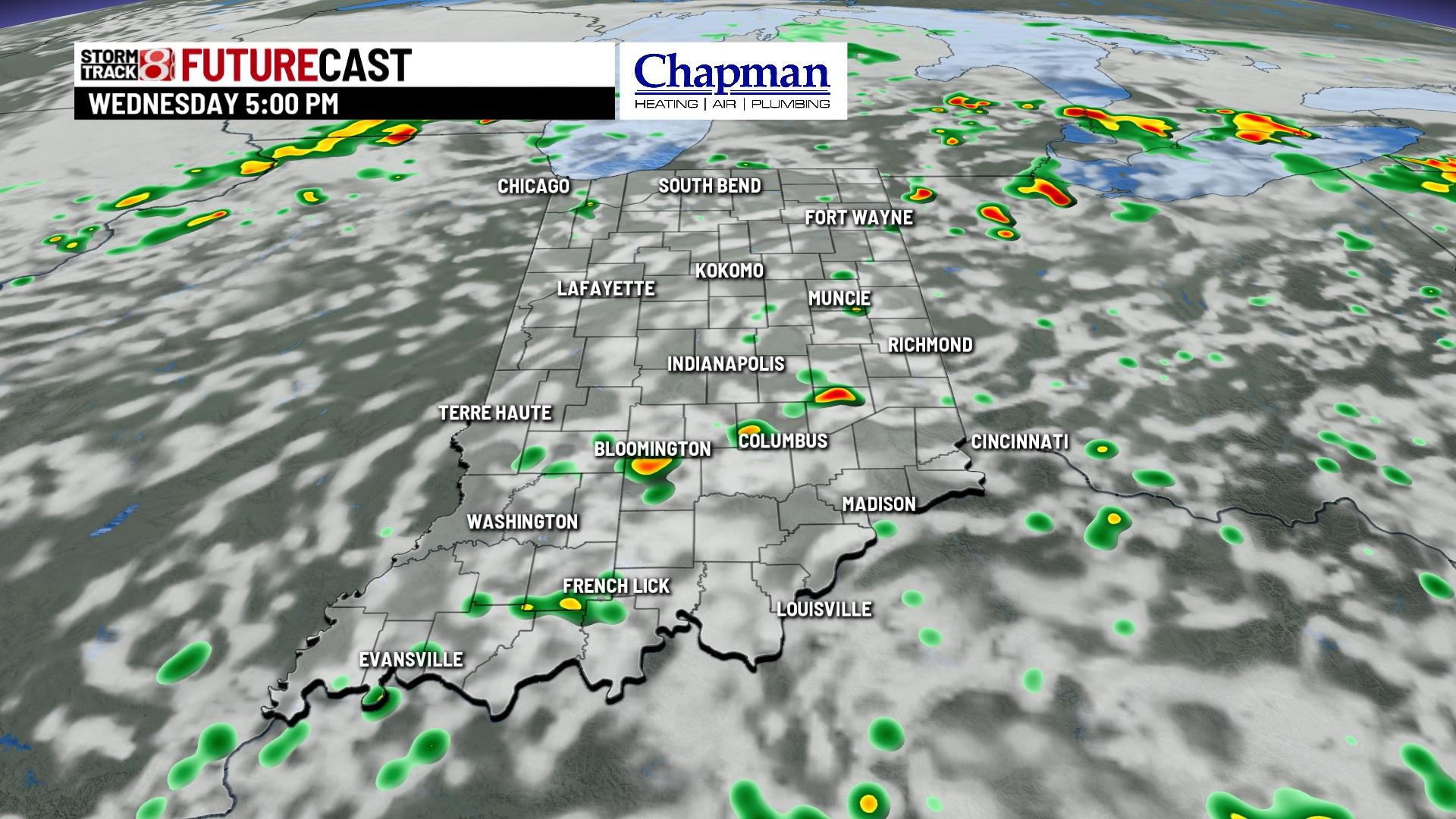 Hot and humid Wednesday with rain chances - Indianapolis News | Indiana ...