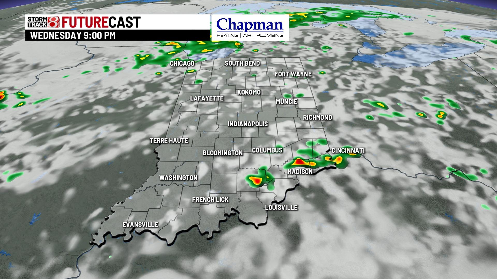 Hot and humid Wednesday with rain chances - Indianapolis News | Indiana ...