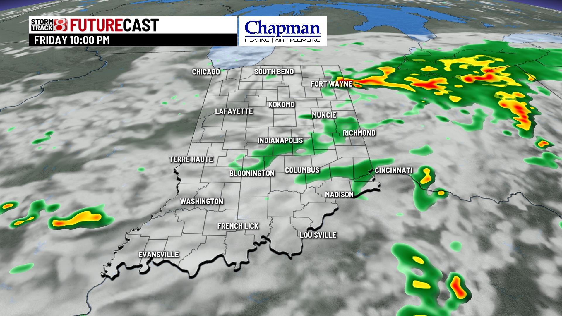 More rain and storm chances on the way - Indianapolis News | Indiana ...