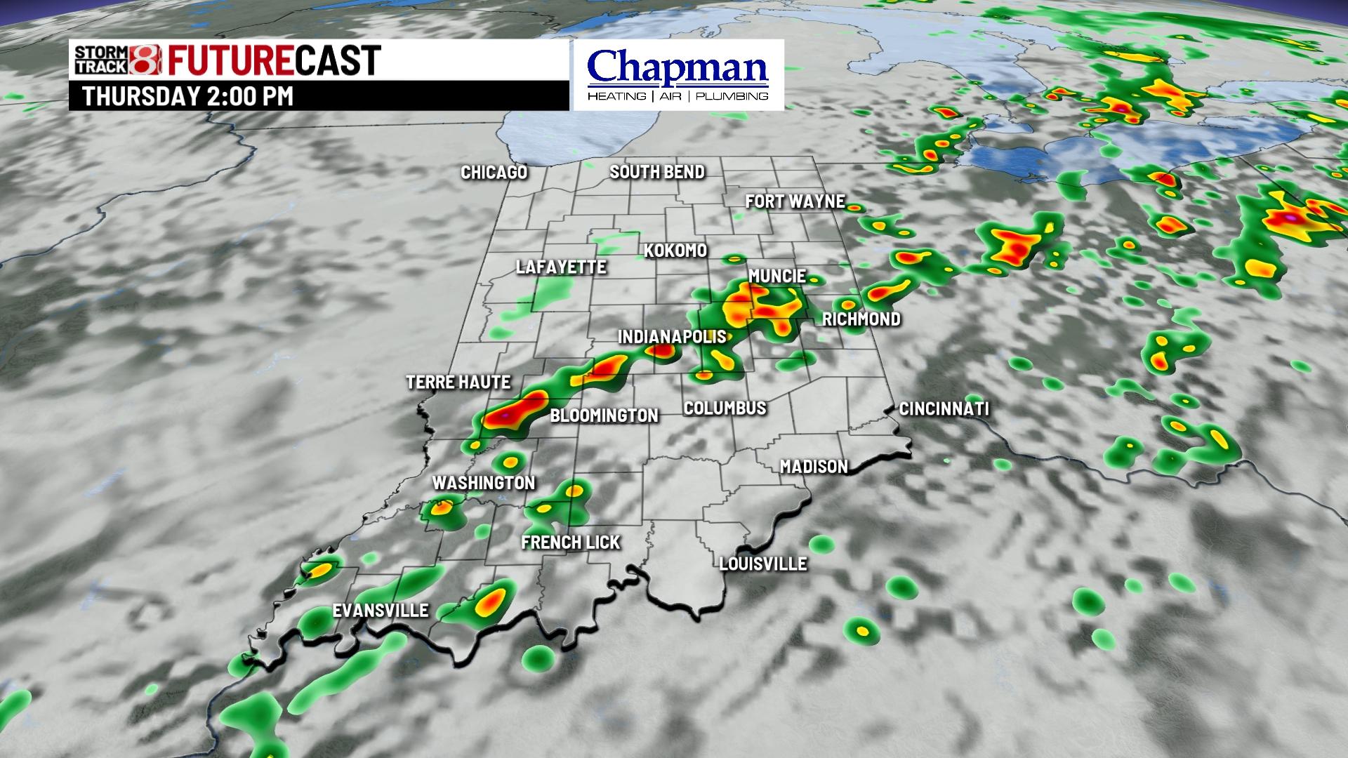 Hot and humid Wednesday with rain chances - Indianapolis News | Indiana ...