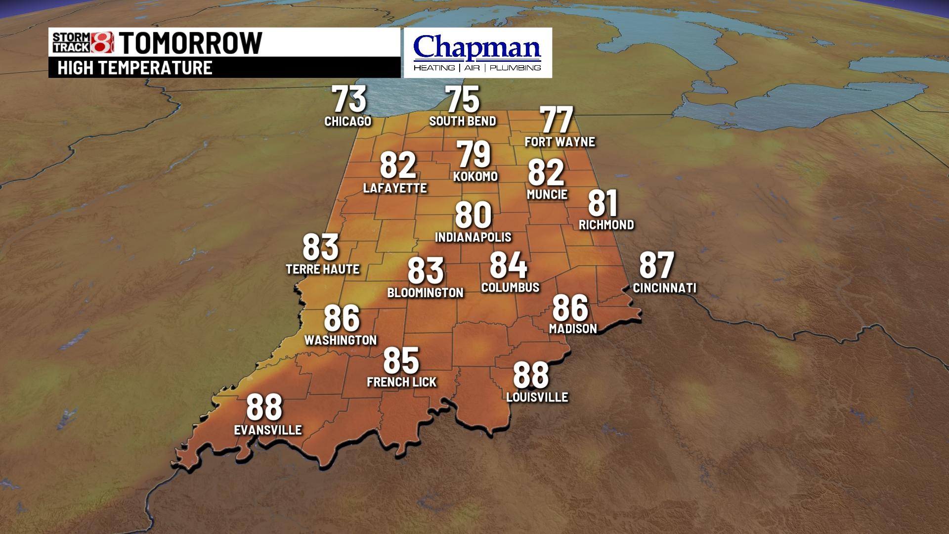 Hot and humid day with rain chances returning - Indianapolis News ...