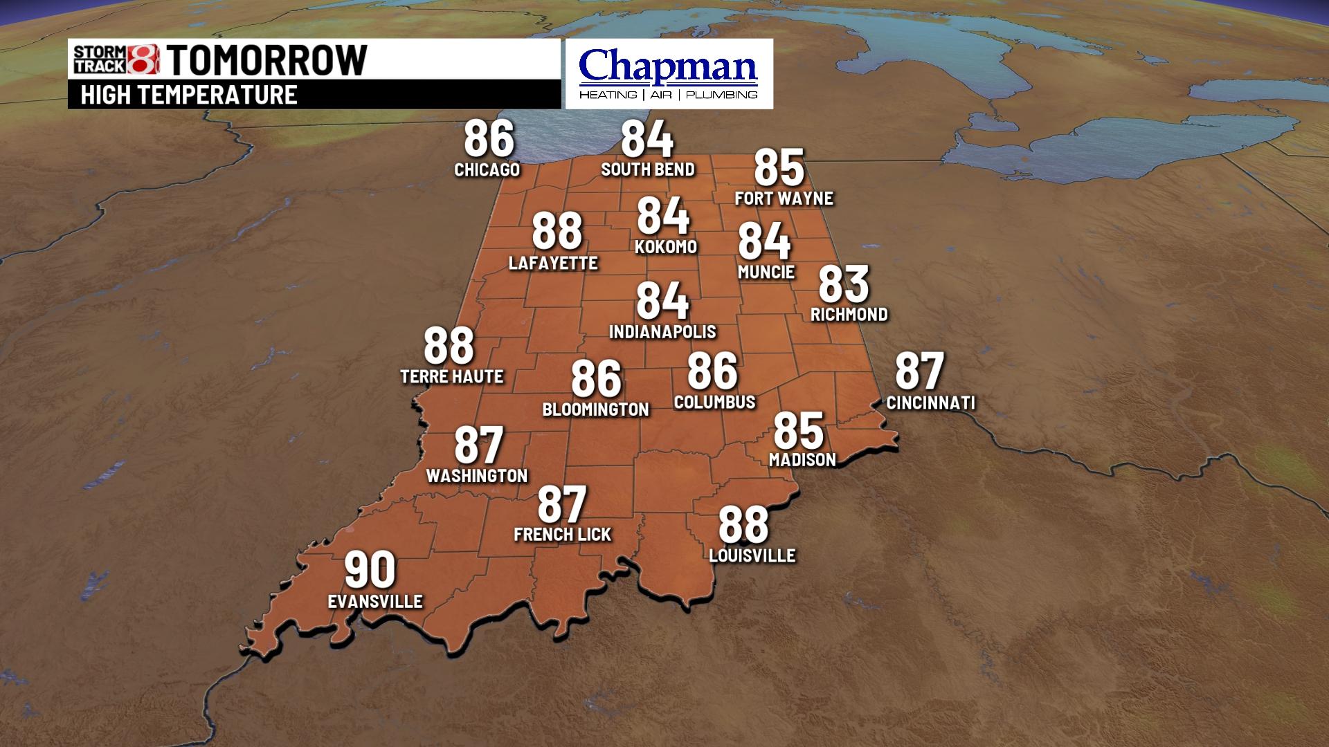 Mainly dry and warmer Wednesday - Indianapolis News | Indiana Weather ...