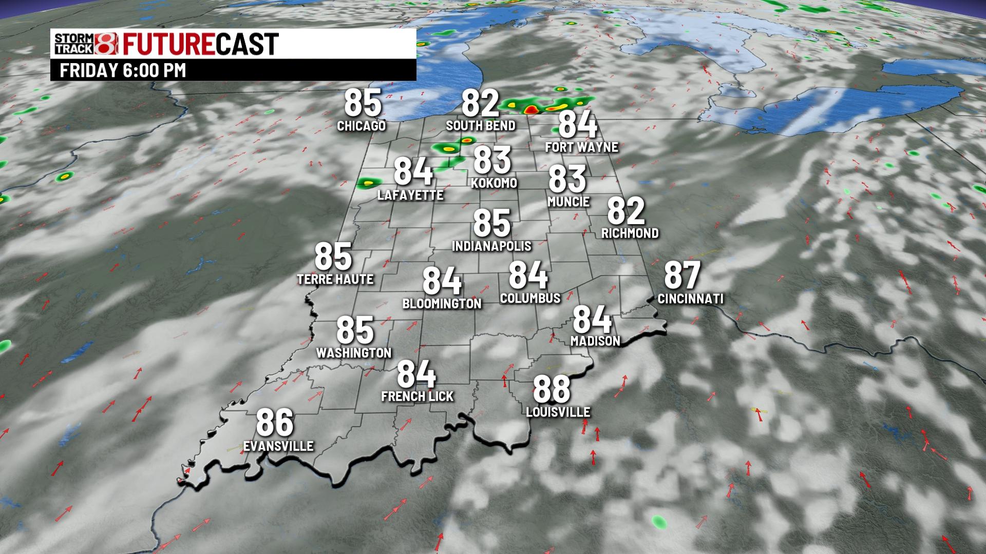 Temperature and humidity rising - Indianapolis News | Indiana Weather ...