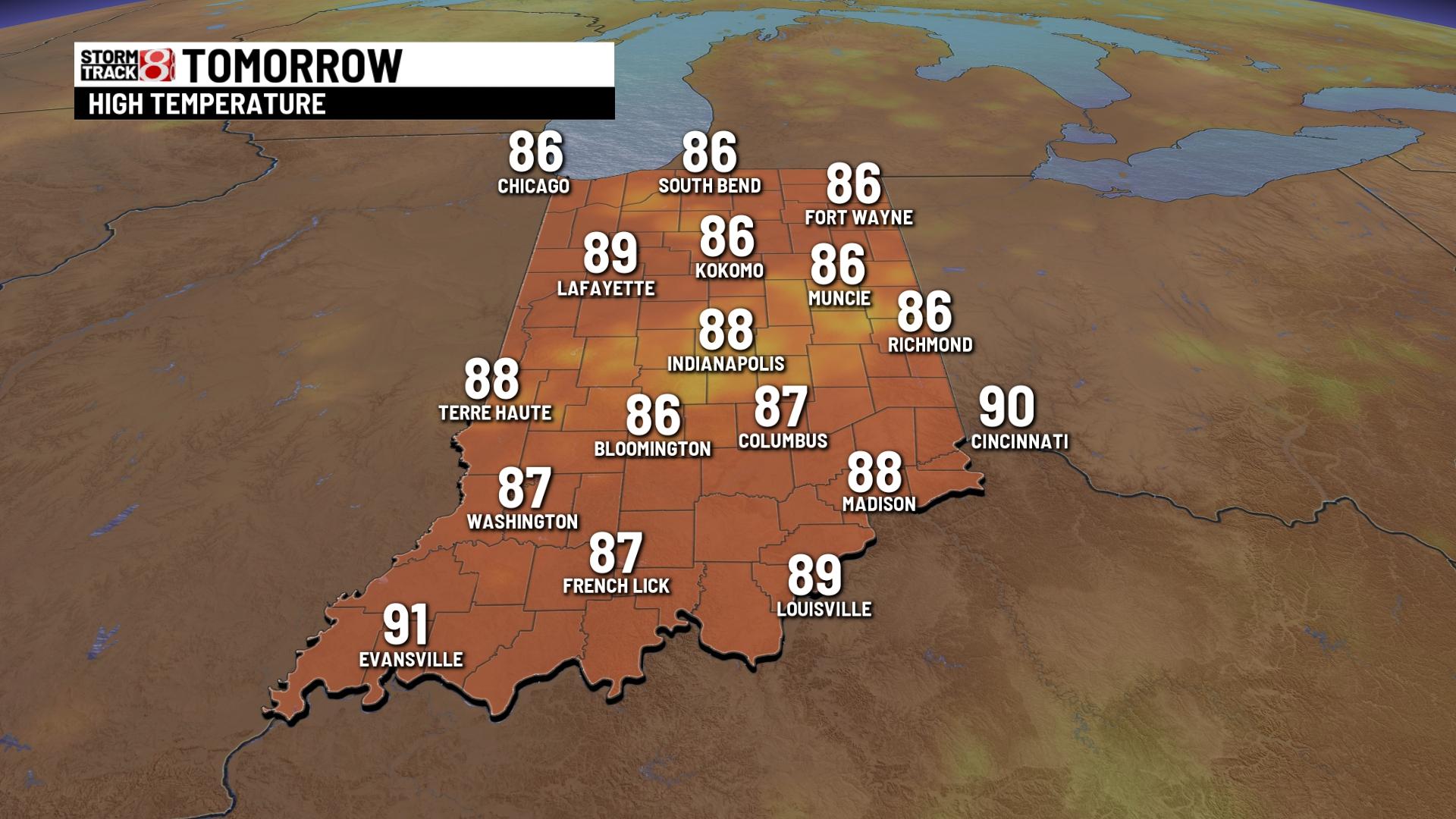 Temperature and humidity rising - Indianapolis News | Indiana Weather ...
