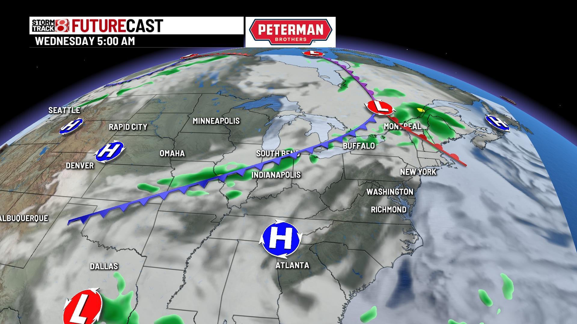 Breezy and warmer Sunday - Indianapolis News | Indiana Weather ...