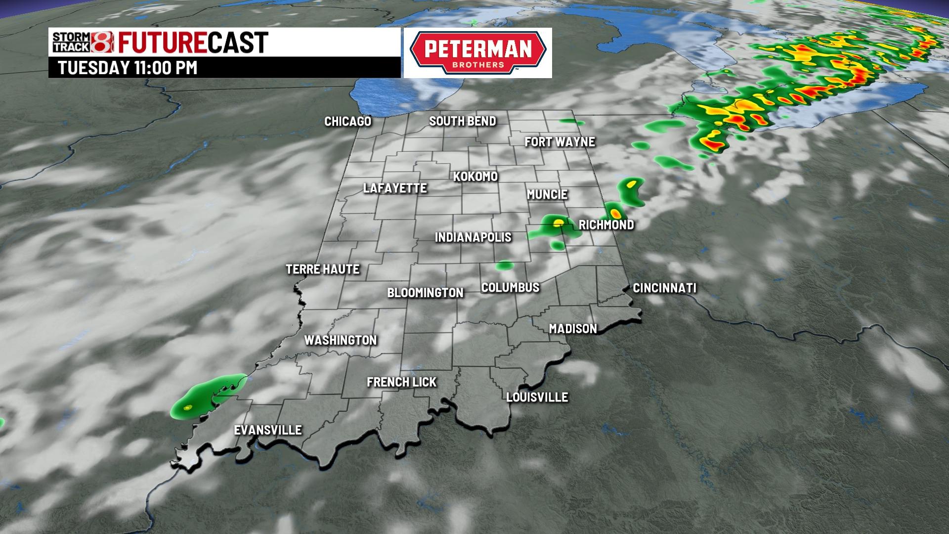 Tracking Tuesday night's rain and storms - Indianapolis News | Indiana ...