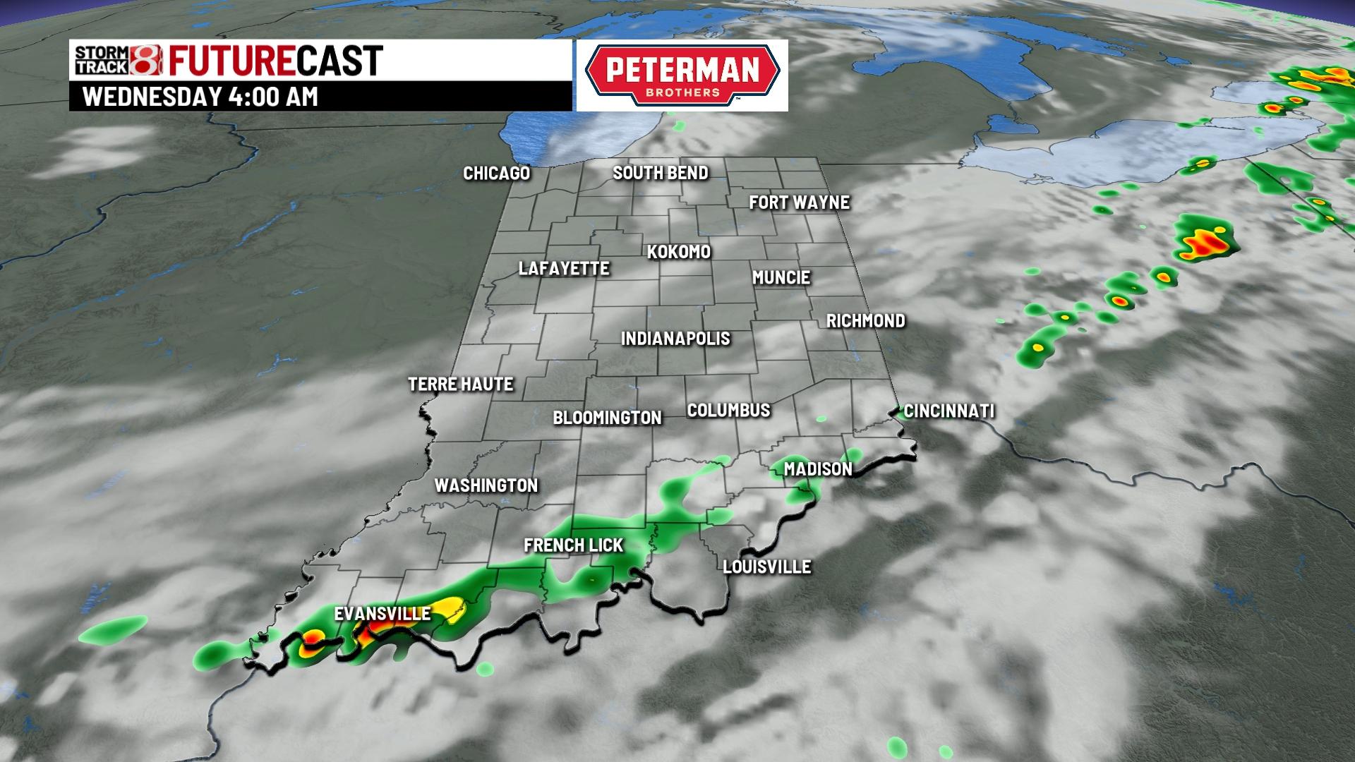 Tracking Tuesday night's rain and storms - Indianapolis News | Indiana ...