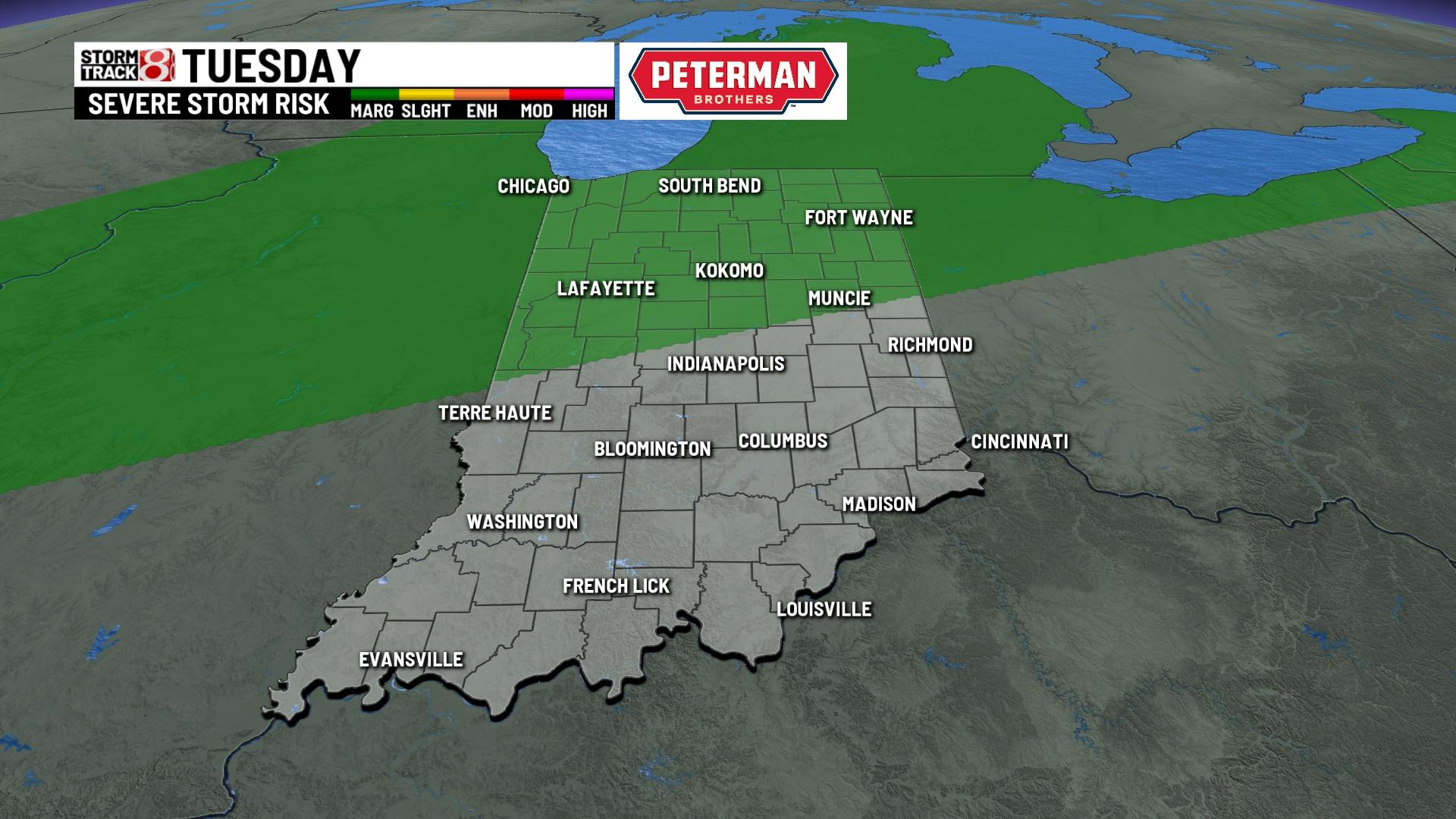 Breezy and warmer Sunday - Indianapolis News | Indiana Weather ...