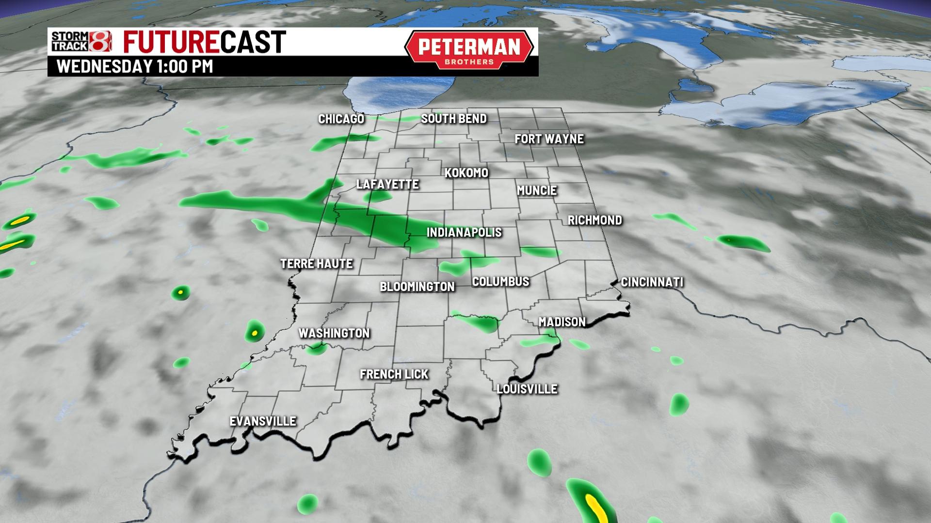 More rain to swing in for Wednesday - Indianapolis News | Indiana ...