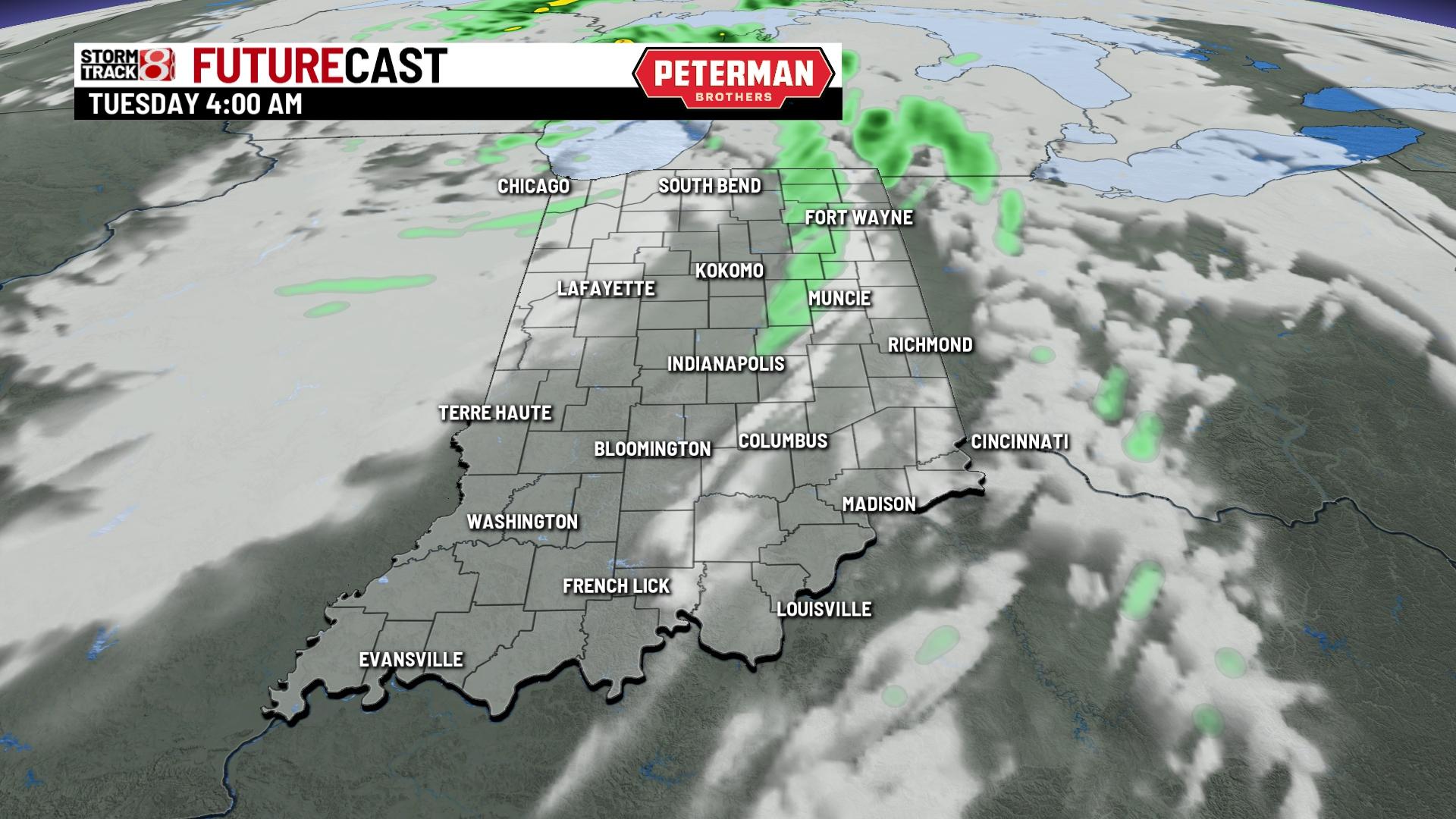 Tracking Monday night's rain and storms - Indianapolis News | Indiana ...