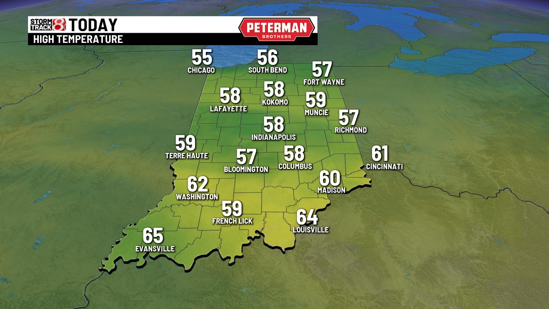 Cloudy and cool Saturday - Indianapolis News | Indiana Weather ...