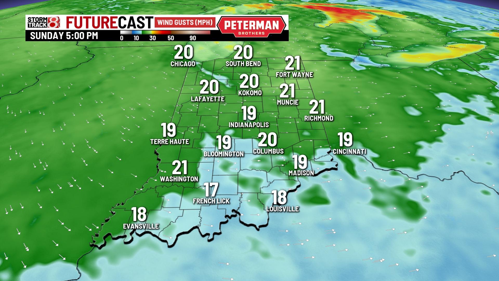 Sunny and breezy Sunday - Indianapolis News | Indiana Weather | Indiana ...