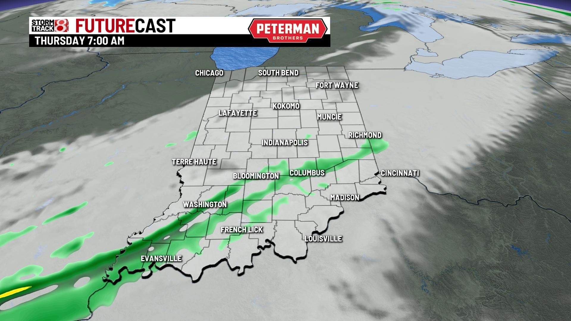 Windy with rain chances - Indianapolis News | Indiana Weather | Indiana ...