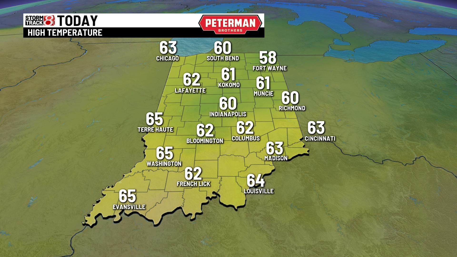 Windy with rain chances - Indianapolis News | Indiana Weather | Indiana ...