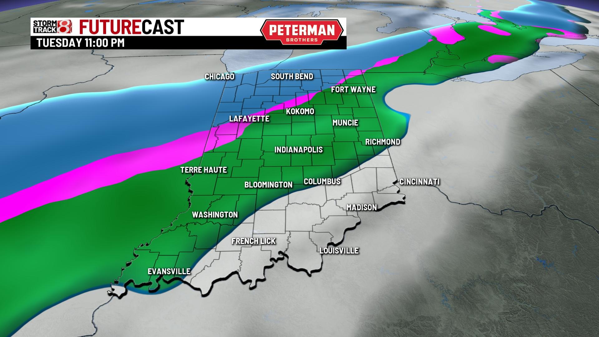 Winter storm warnings, watches cover nearly all of Indiana ...