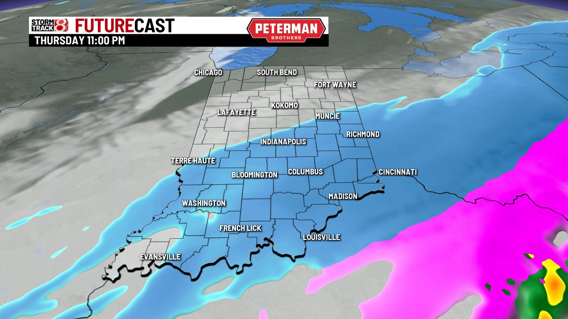 Very cold to end the week - Indianapolis News | Indiana Weather ...