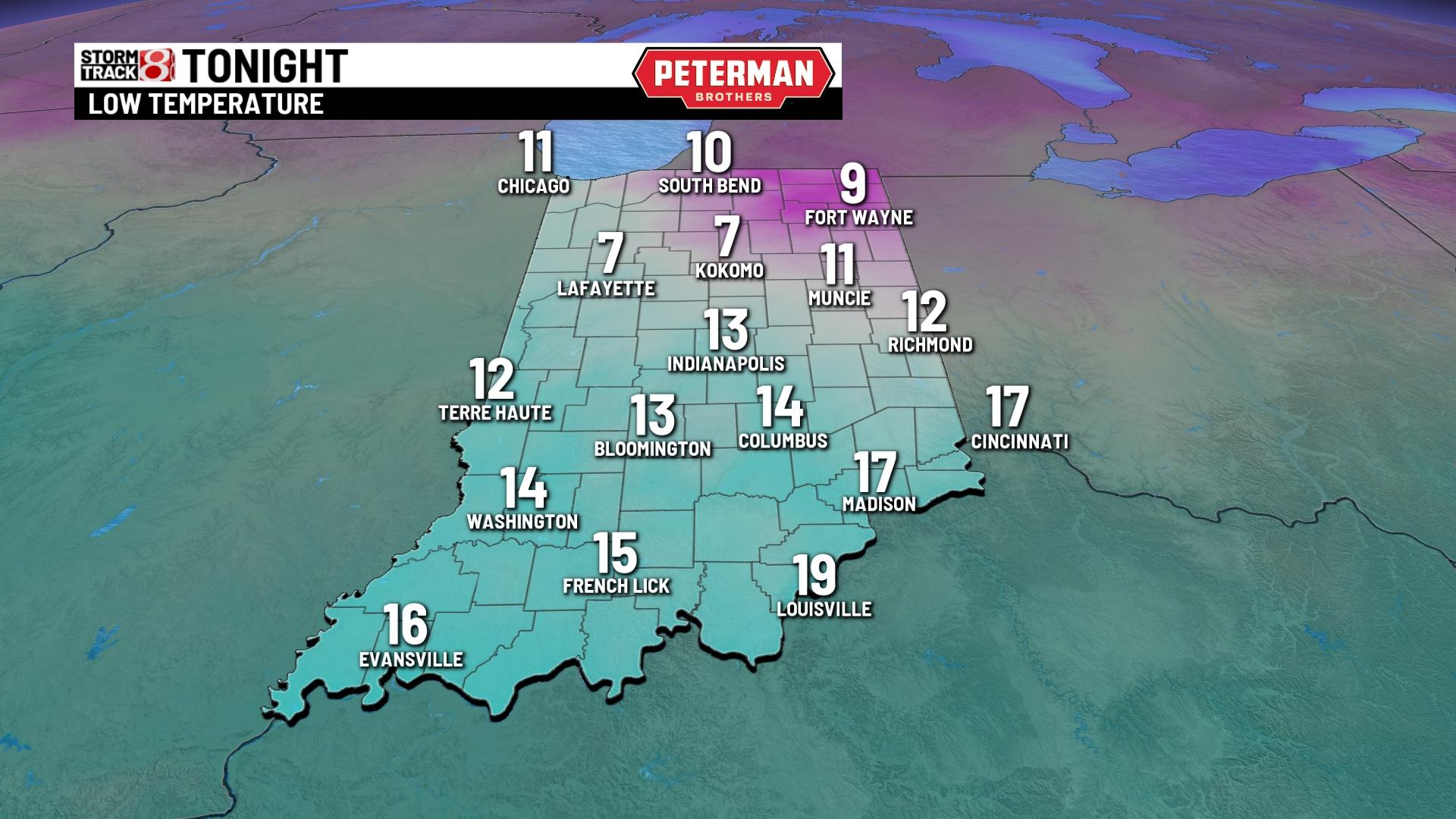 Cloudy and chilly weekend - Indianapolis News | Indiana Weather ...
