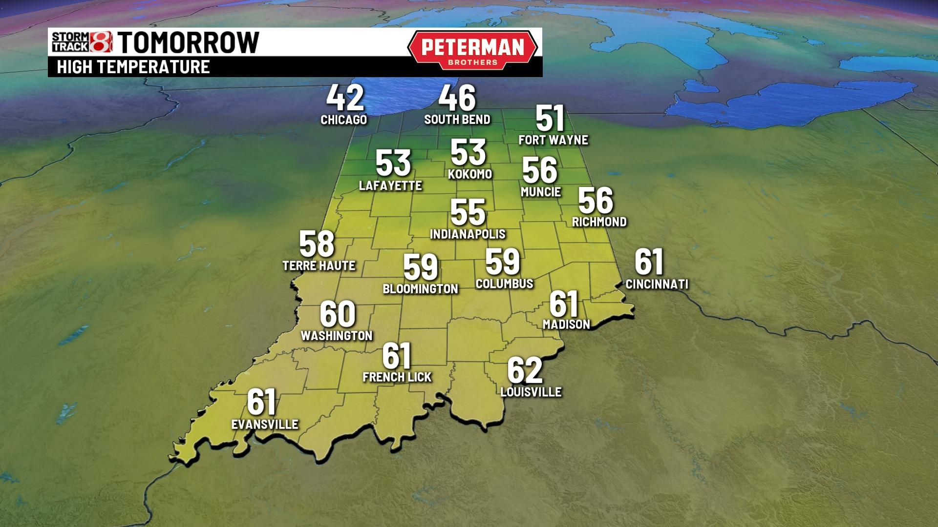Warmer and sunny Sunday - Indianapolis News | Indiana Weather | Indiana ...