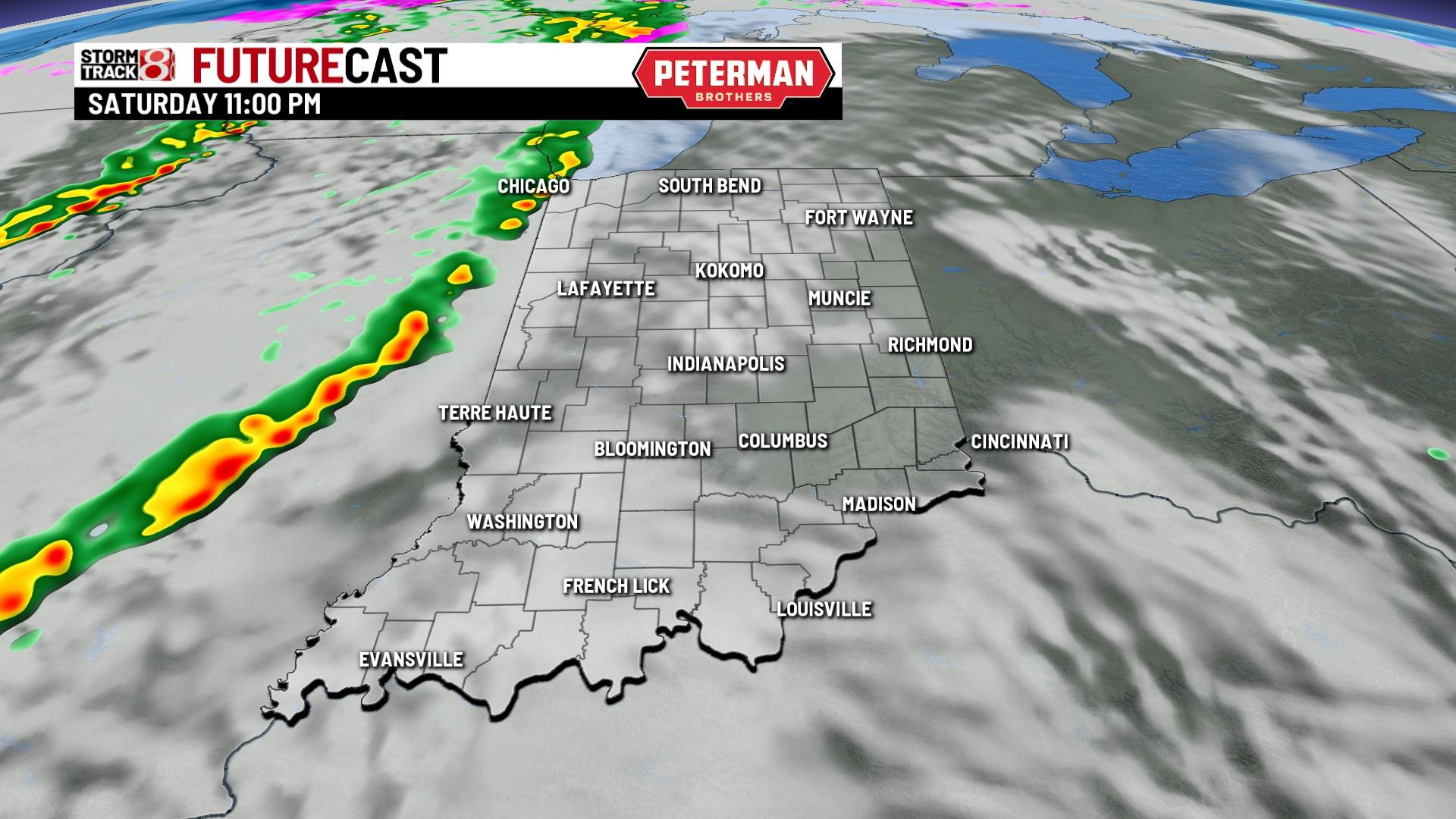 Big warmup with rain and storm chances ahead - Indianapolis News ...