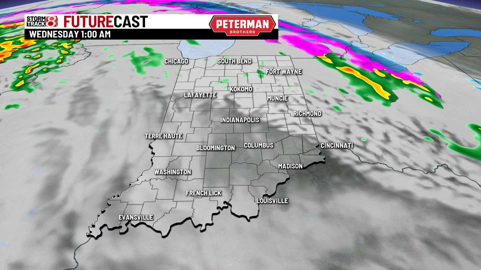 Tracking Wednesday's rain and storms - Indianapolis News | Indiana ...