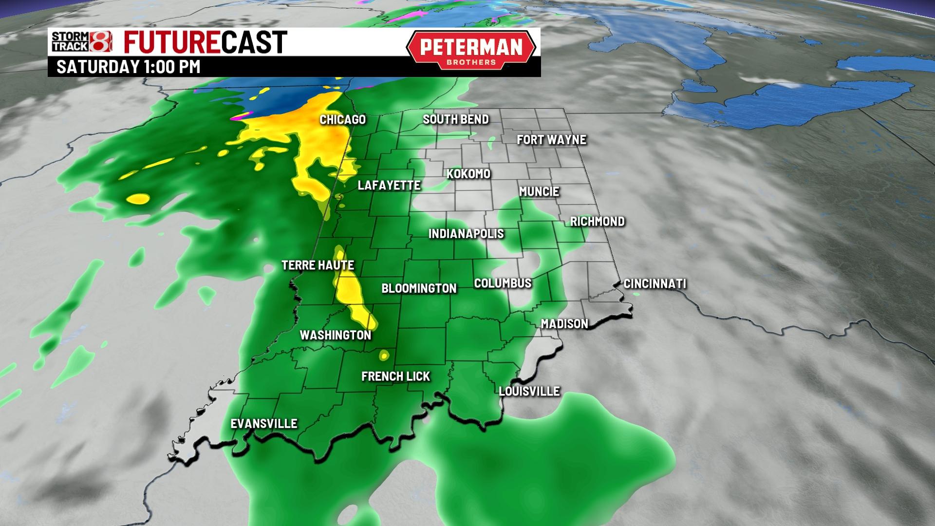 Warmup ahead with additional rain chances - Indianapolis News | Indiana ...