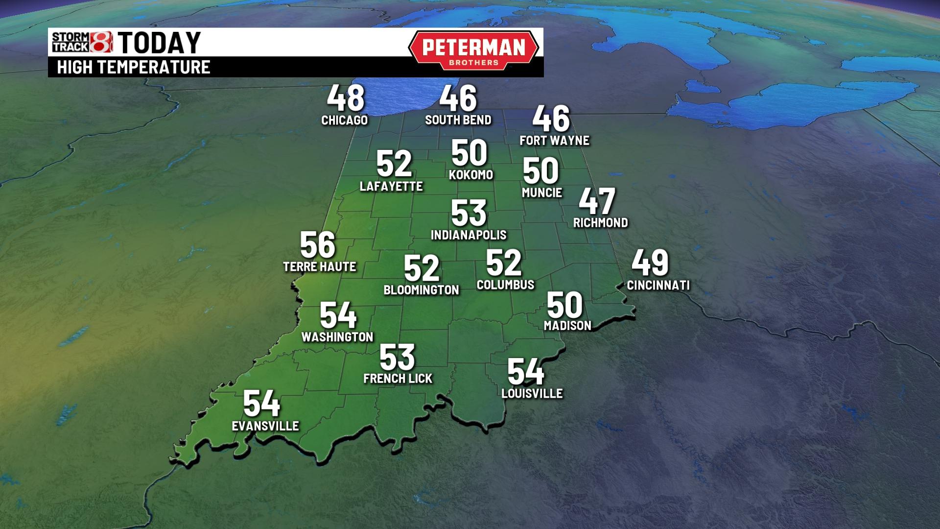 Windy and warmer Sunday - Indianapolis News | Indiana Weather | Indiana ...