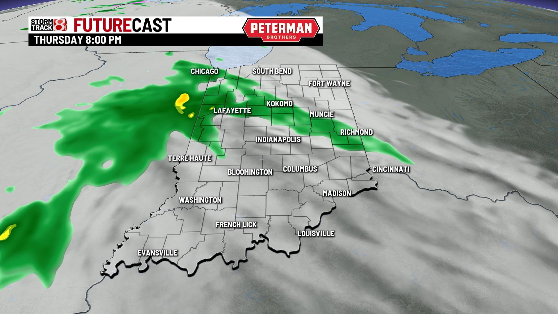 Rain and storm chances to ramp up - Indianapolis News | Indiana Weather ...