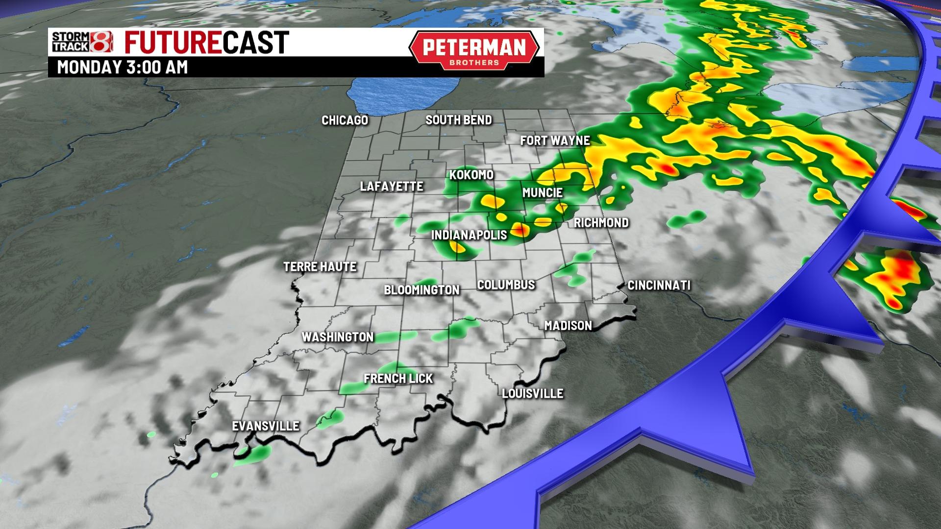 Watching storms late on Sunday - Indianapolis News | Indiana Weather ...