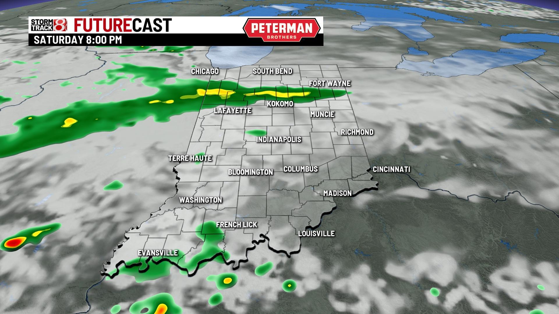 Hot and humid with a few spotty storms Friday - Indianapolis News ...