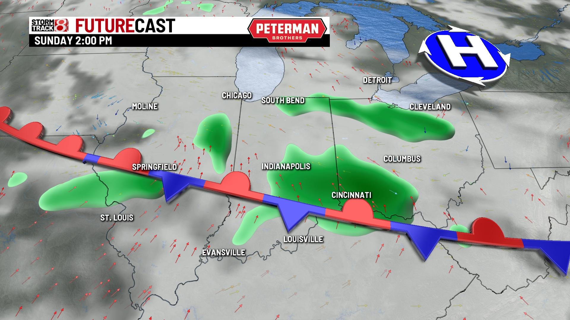 Hot and humid with a few spotty storms Friday - Indianapolis News ...